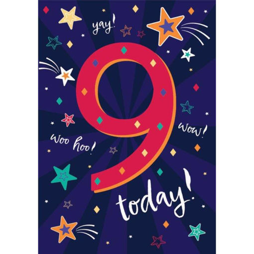 Picture of 9 TODAY BIRTHDAY CARD